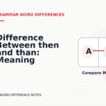 Difference Between then and than: Meaning and Examples