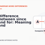 Difference Between since and for: Meaning and Examples