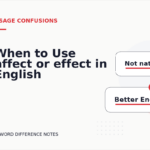 When to Use affect or effect in English