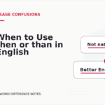 When to Use then or than in English