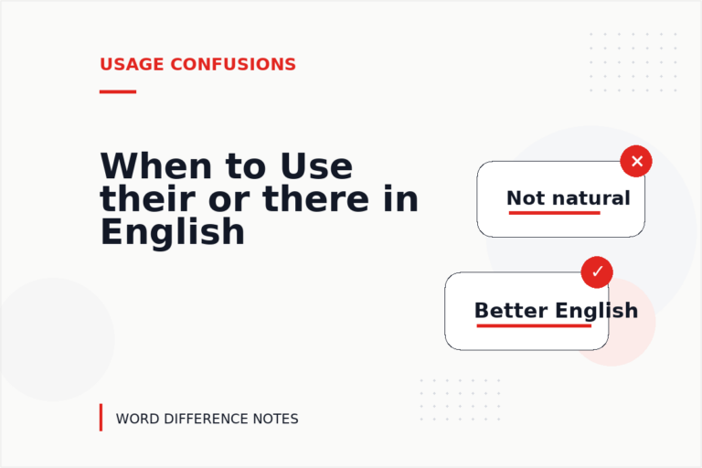 When to Use their or there in English