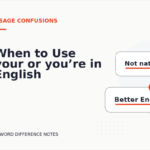 When to Use your or you’re in English