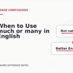When to Use much or many in English