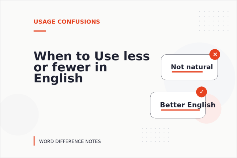 When to Use less or fewer in English
