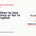 When to Use since or for in English