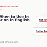 When to Use in or on in English