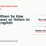 When to Use hear or listen in English