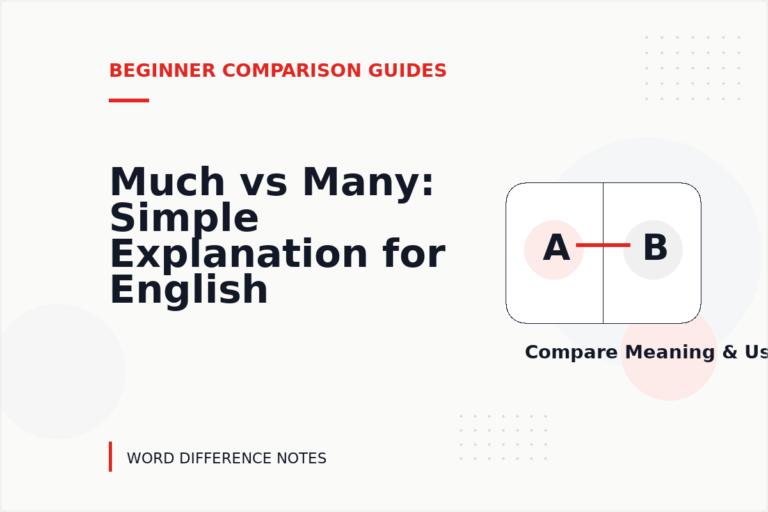 Much vs Many: Simple Explanation for English Learners