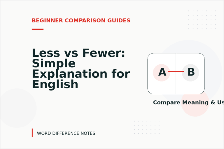 Less vs Fewer: Simple Explanation for English Learners Less vs Fewer: Simple Explanation for English Learners