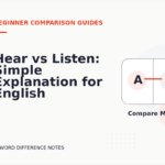 Hear vs Listen: Simple Explanation for English Learners