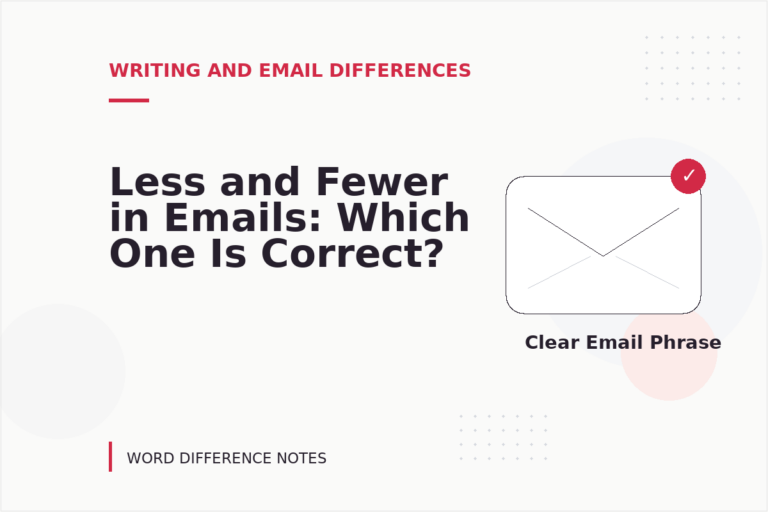 Less and Fewer in Emails: Which One Is Correct? Less and Fewer in Emails: Which One Is Correct?