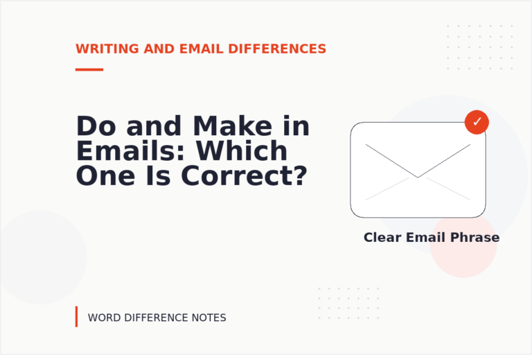 Do and Make in Emails: Which One Is Correct?